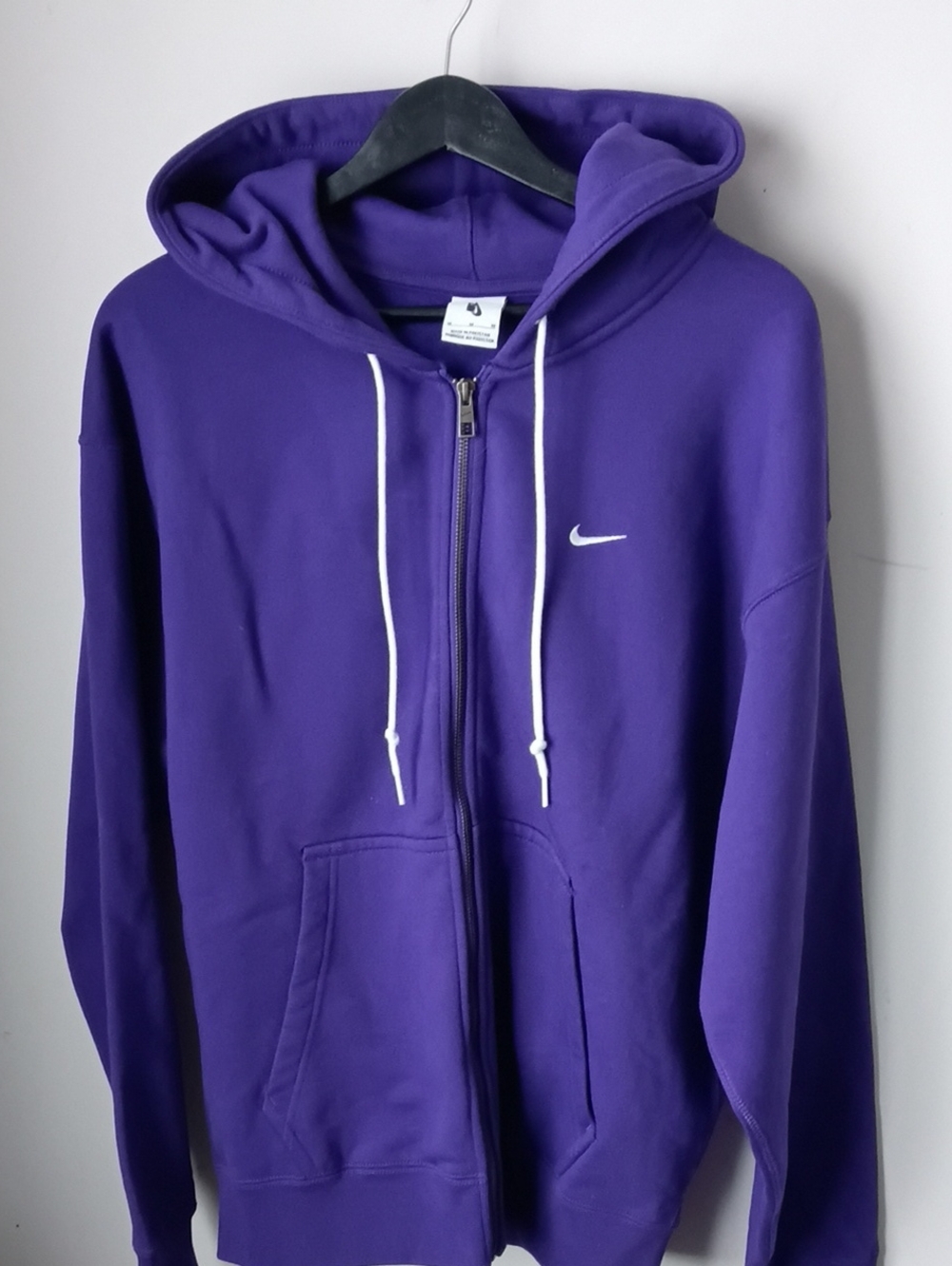 Nike Purple Full-Zip Hooded Jacket with White Accents